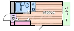 エナブル吹田【4階】の間取り