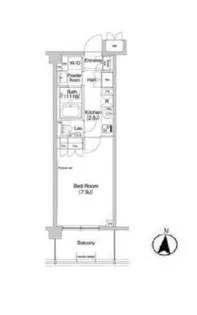 ヒューリックレジデンス新宿戸山【2階】の間取り