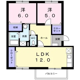 ロイヤルエステート神明A【2階】の間取り