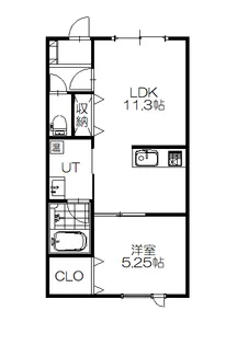 Blanc de Bleu【2階】の間取り