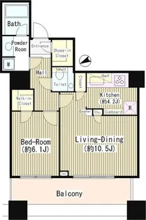 白金タワー【8階】の間取り