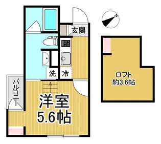 loulou今津【3階】の間取り