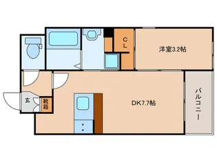 リアンレガーロ南本町【3階】の間取り
