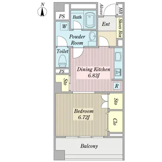 プラザ上大岡【4階】の間取り