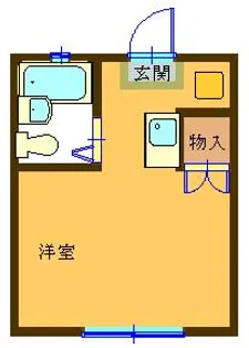サンアンドパームIKEDA【2階】の間取り