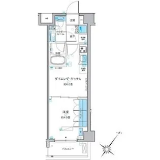 ルフォンプログレ中野富士見町【4階】の間取り