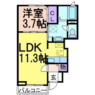 ボニートガーデン【1階】の間取り