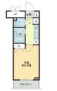 クロスレジデンス蒲田【4階】の間取り