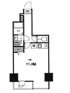 アクセス淀橋【9階】の間取り