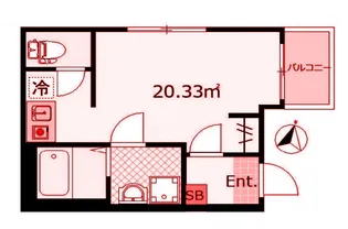 ラソルティ横浜【1階】の間取り