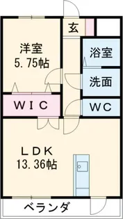 ルネスエスペランサ【1階】の間取り
