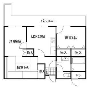 グランドール【3階】の間取り