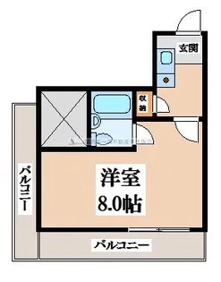 レインボーエム【3階】の間取り