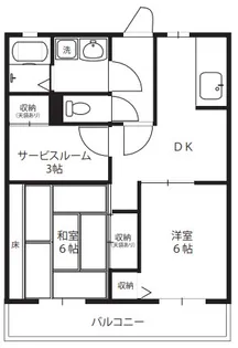 グランデージ武蔵野台【4階】の間取り