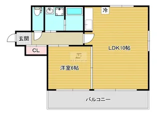 メゾンラポール丸美【8階】の間取り