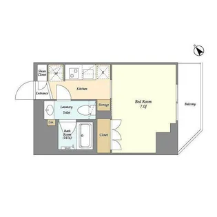 ルジェンテ・バリュ上野根岸【5階】の間取り