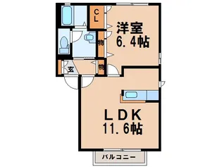 ベルメゾン【2階】の間取り