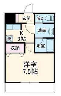後関マンション【2階】の間取り