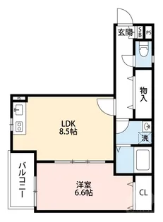 ベルリッジ岸辺A【2階】の間取り