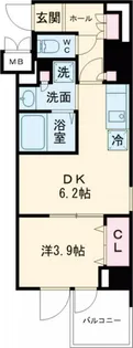 レジディア西小山【3階】の間取り