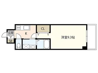 GRACE WEST CITY【3階】の間取り