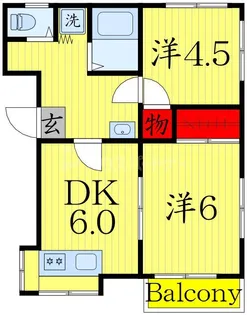 サンライズ末広【3階】の間取り