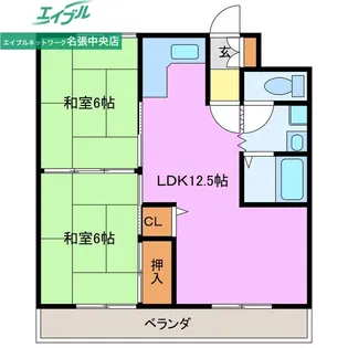 エムテック名張 2番館【6階】の間取り
