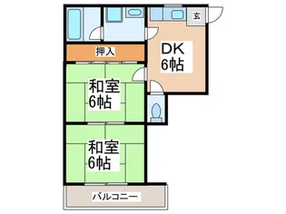 広瀬ハイツ【3階】の間取り