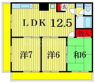 レジデンシャル北小岩【3階】の間取り