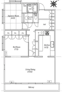 グランバリュー河田町【3階】の間取り
