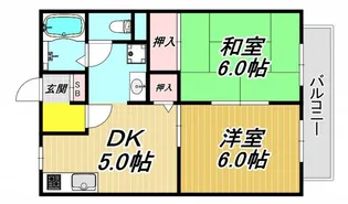 サニーハイツ塚口本町【2階】の間取り