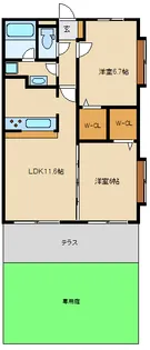 ルミエール鷺沼【1階】の間取り