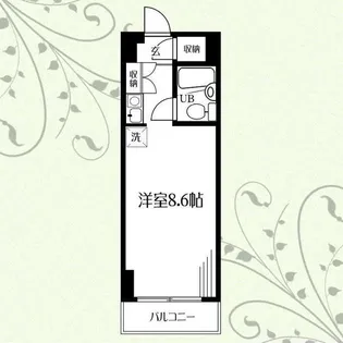 ハイツ鹿島の森【3階】の間取り