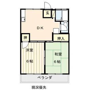 プレジール伊勢宮A棟【1階】の間取り