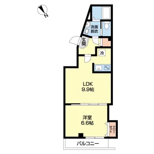 アクアレジデンス千葉新宿【4階】の間取り