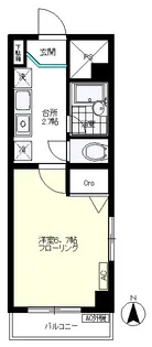 ブロッサム遠山【2階】の間取り