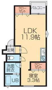 L collection坂内小路【3階】の間取り