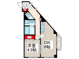リバーサイドベル【4階】の間取り