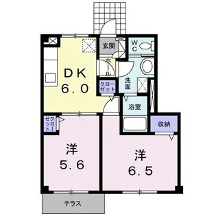 フィオソーレ【1階】の間取り
