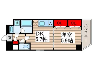 グランディール オアゾ【6階】の間取り