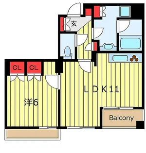 フレンシア田端道灌山【2階】の間取り