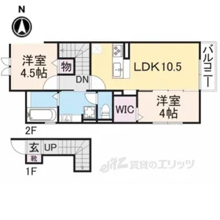 ミランジュエル【2階】の間取り