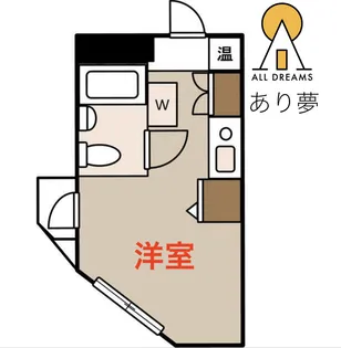 コンドミニアム蒔田【3階】の間取り