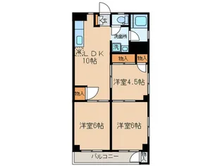 深行ビル【3階】の間取り