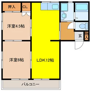 サンハイツ愛【2階】の間取り