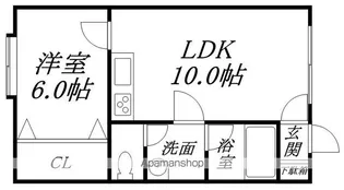 ラ・メゾン フローラルI【3階】の間取り