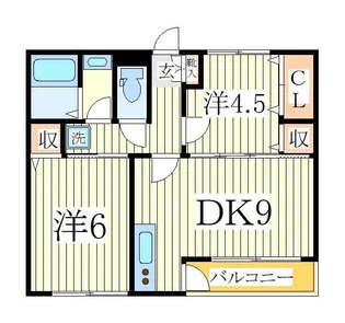 コーポ天子山NO2【2階】の間取り