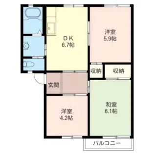 ベルドールA【SHM】【2階】の間取り