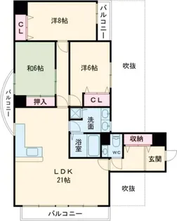 Do鶴見【5階】の間取り
