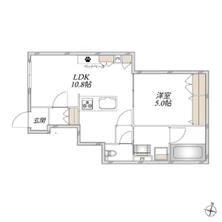 Obsidian Suite【1階】の間取り